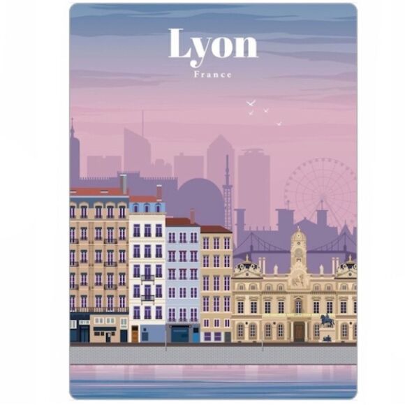 Lyon France Souvenir Magnet - Picture 2 of 4